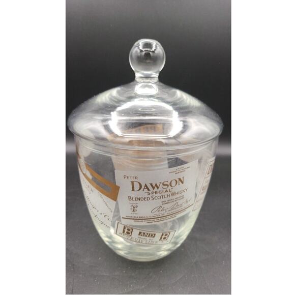 MCM Glass Ice Bucket Pail Liquor Scotch Whiskey Julius Wile NYC Vtg Barware MINT - Picture 6 of 6